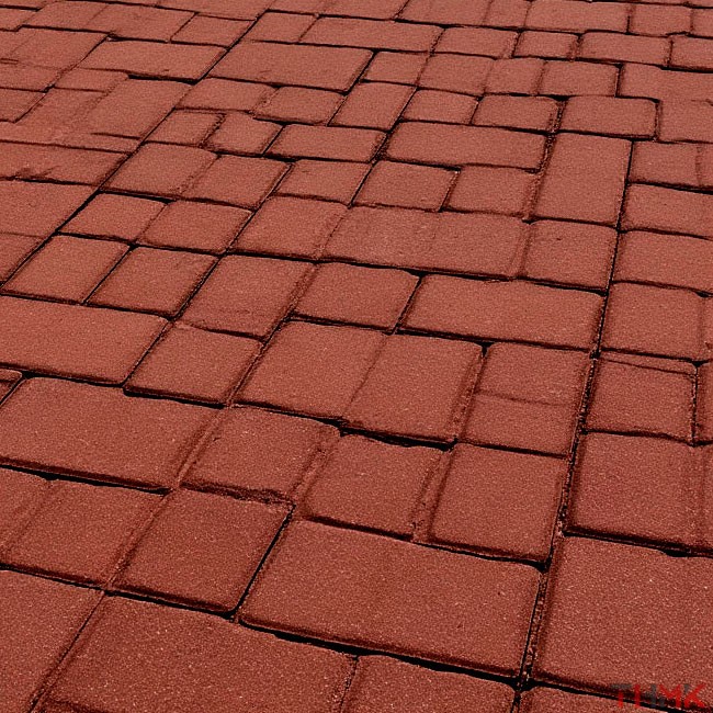 Плитка тротуарная Классико стандарт коричневый 1,12 м²